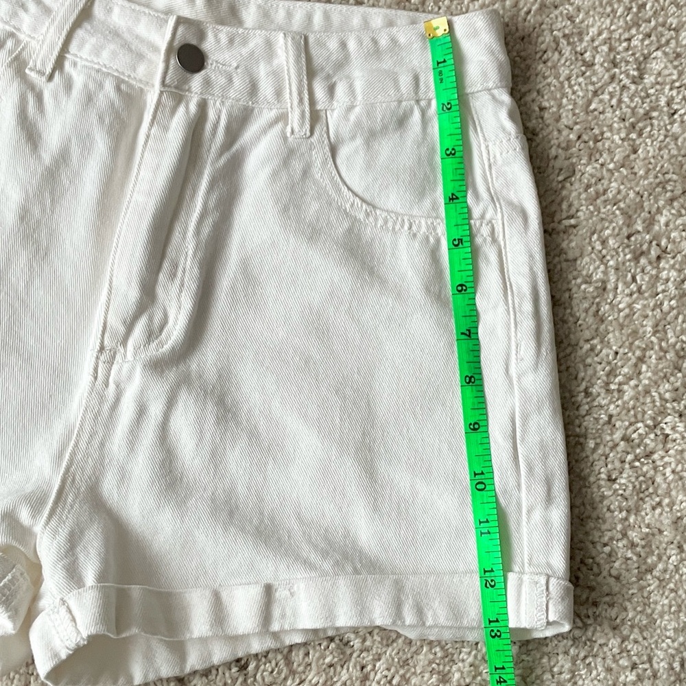 Shein | White Denim Women's Shorts - Picture 3 of 8